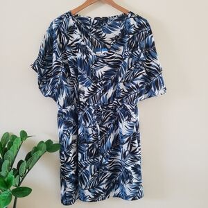 Mario Serrani Italy BNWT Leaf Print Beach Cover Up - L